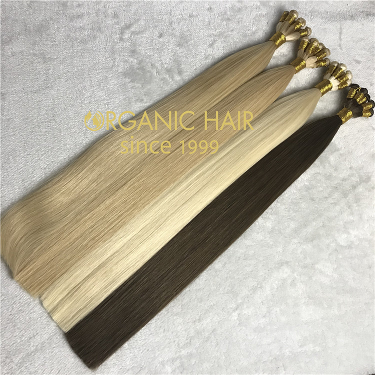 High quality human hair extensions--Hand tied weft hair extensions C23
